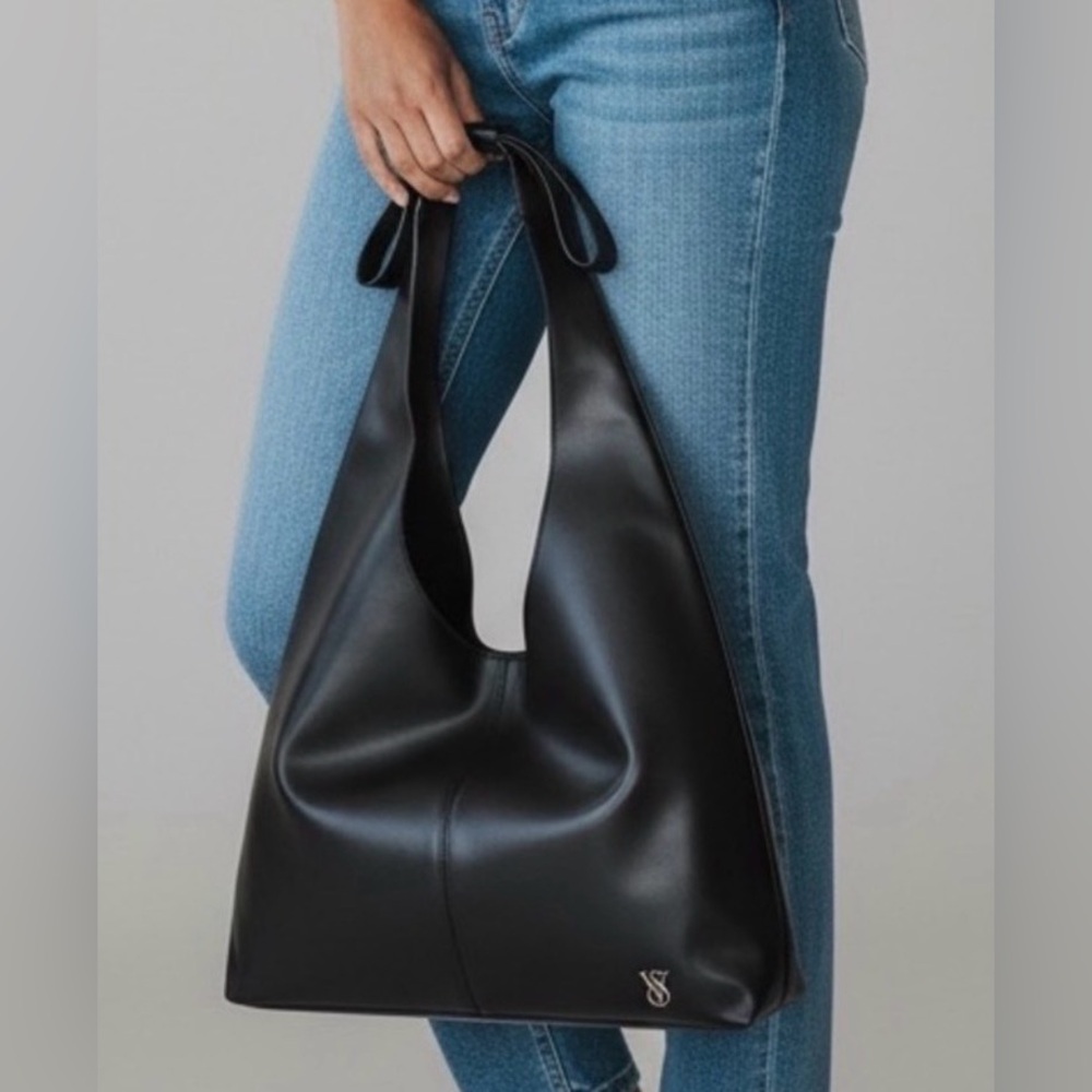 Victoria’s Secret Vegan Leather Bow Tote Hobo Bag